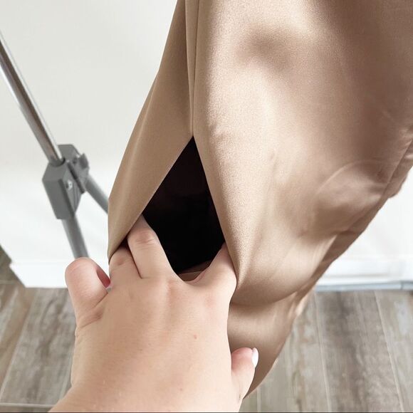 Bill Levkoff Strapless Satin Mini Dress Size 10 - Picture 7 of 7